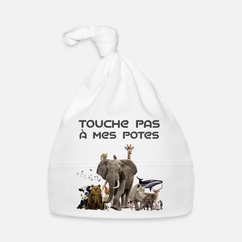 Touche pas à mes potes Bonnet bio Bébé
