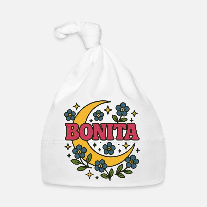 Bonita Moon Floral Retro Tee Organic Baby Cap