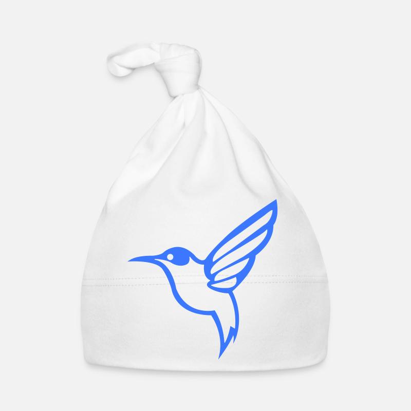 Kolibri Silhouette Vogel Baby Bio-Mütze
