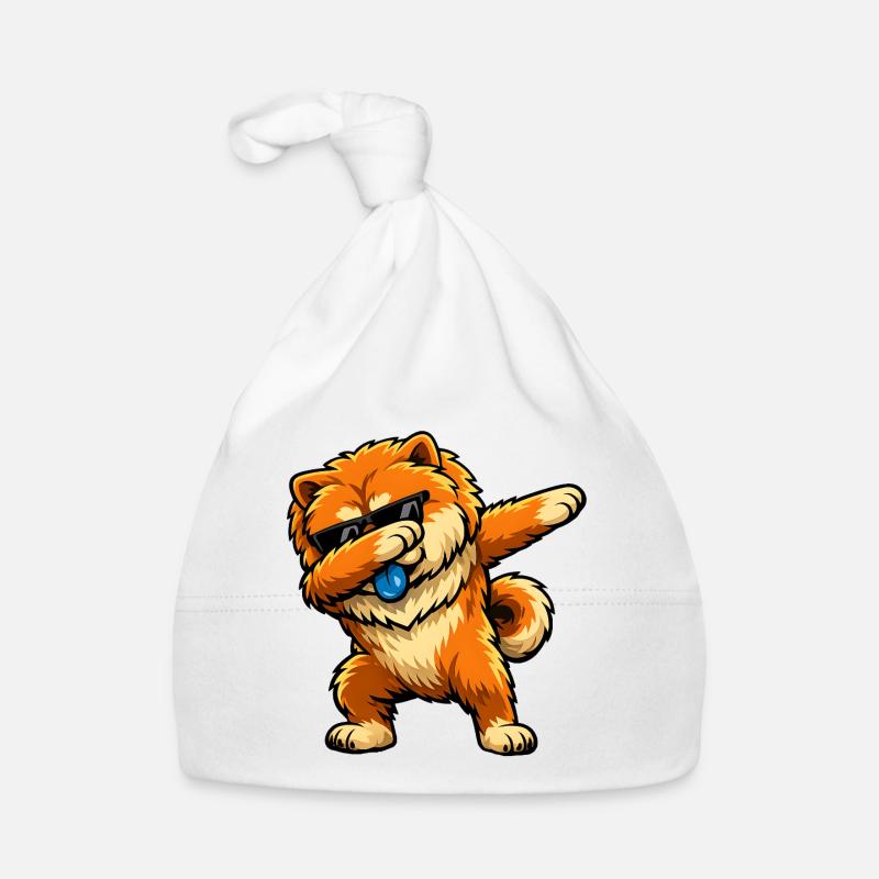 Dabbing Chow Chow Baby Bio-Mütze