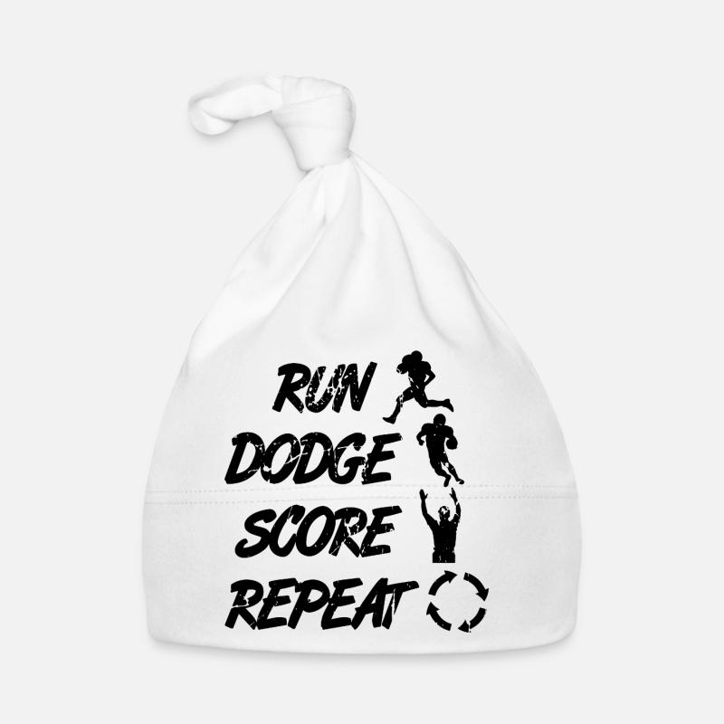 Run Dodge Score Repeat Organic Baby Cap
