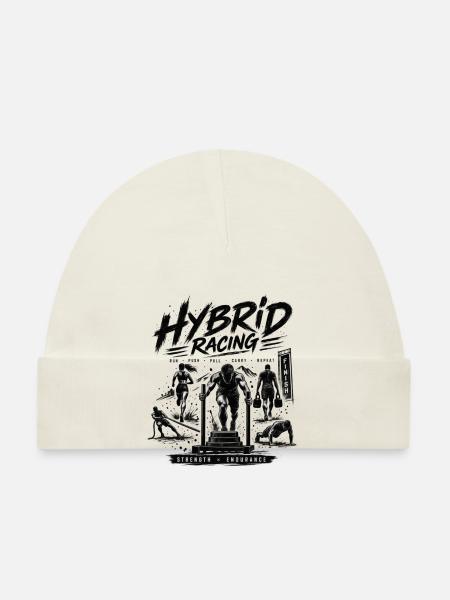 Hybrid Race - Hybrid Athlete - Organic Baby Cap - white - Front