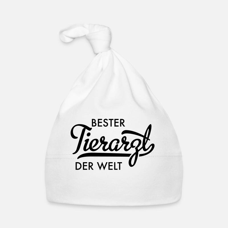 tierarzt - Baby Bio-Mütze - Weiß