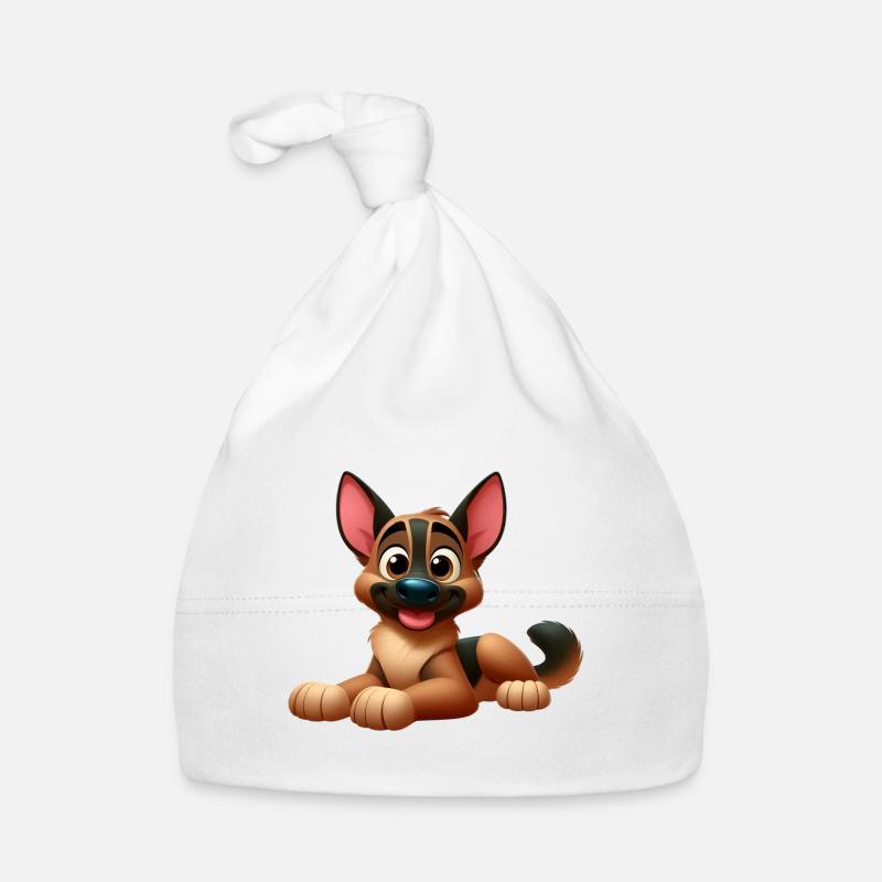 Deutscher Schäferhund 15 Baby Bio-Mütze