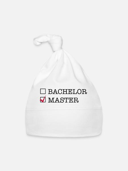 Master - Baby Bio-Mütze - Weiß - Vorne
