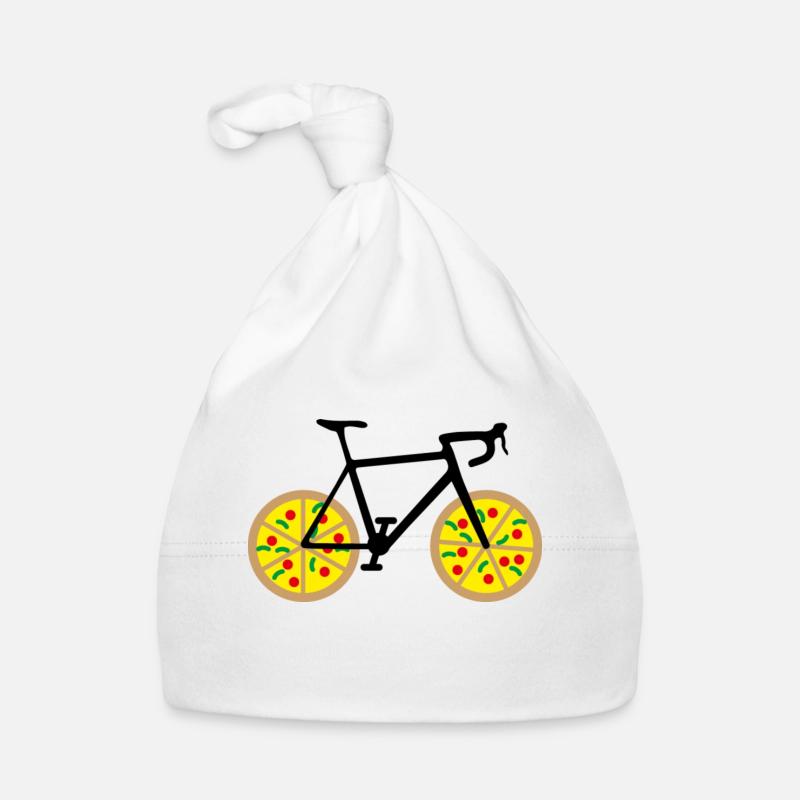 Pizzabike - Baby Bio-Mütze - Weiß