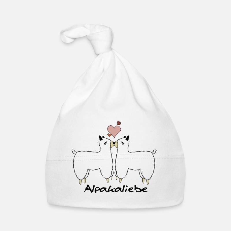 Alpaka Liebe Design Baby Bio-Mütze