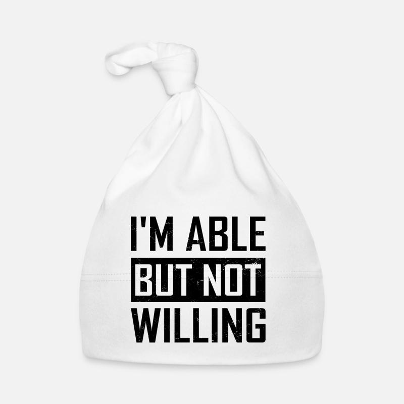 J’en suis capable, mais je ne le veux pas Bonnet bio Bébé
