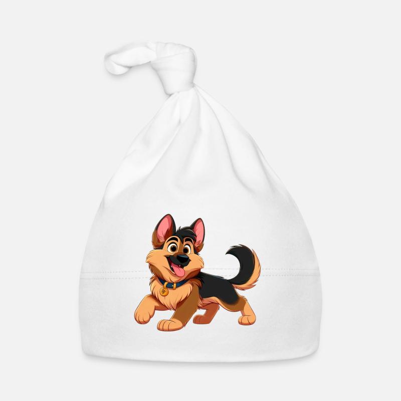 Deutscher Schäferhund 2 Baby Bio-Mütze