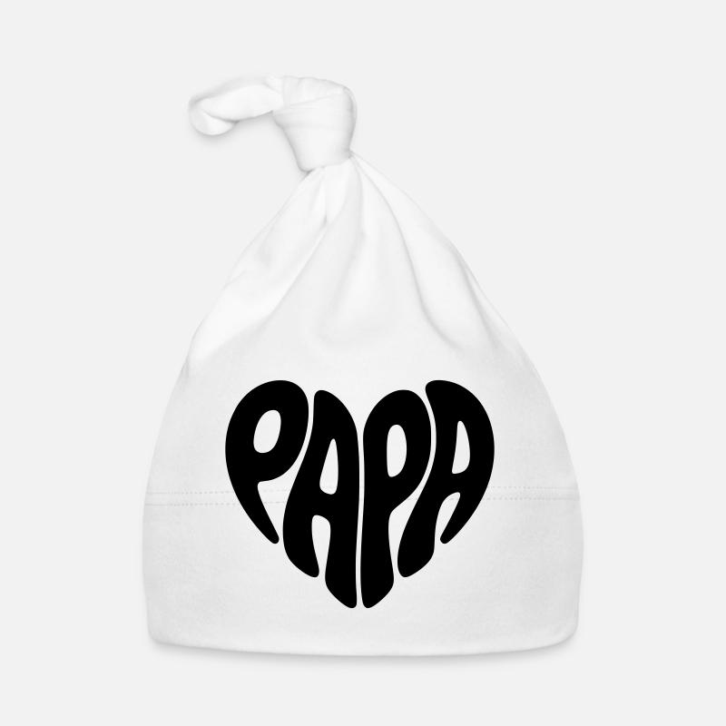 Papa Herz Form Vater Herzform Vatertag Geschenk Baby Bio-Mütze