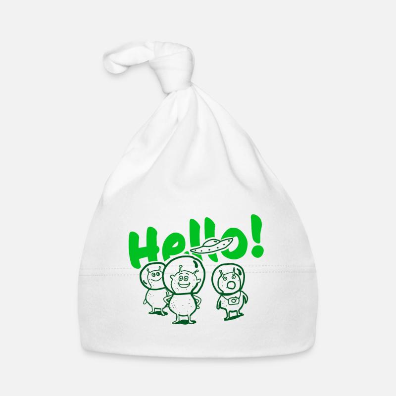 hello aliens Organic Baby Cap