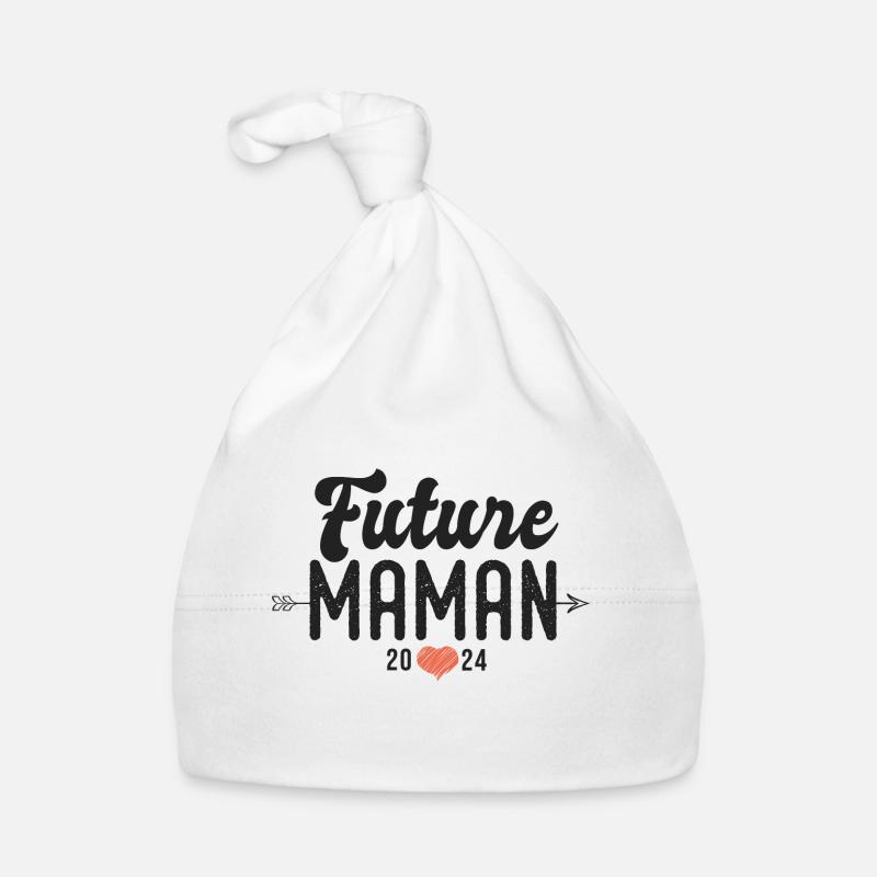 couple Future maman 2024 annonce grossesse Bonnet bio Bébé