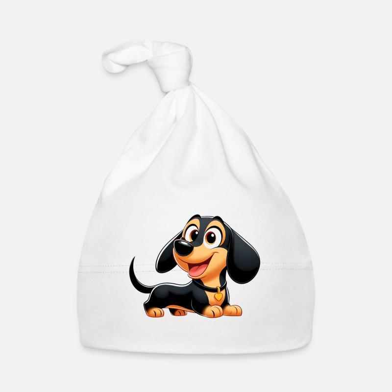 dachshund Organic Baby Cap