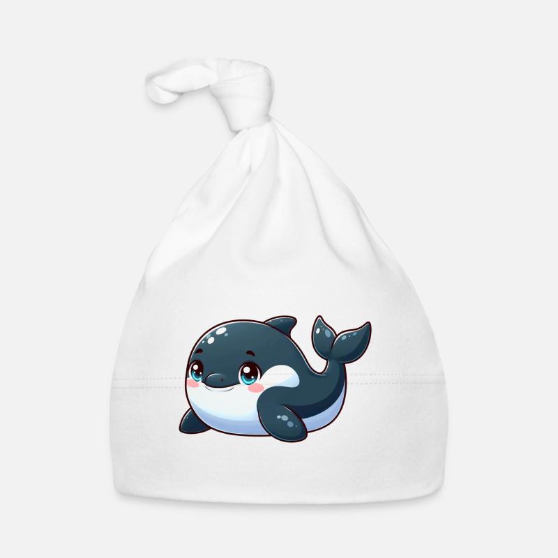 killer whale Organic Baby Cap