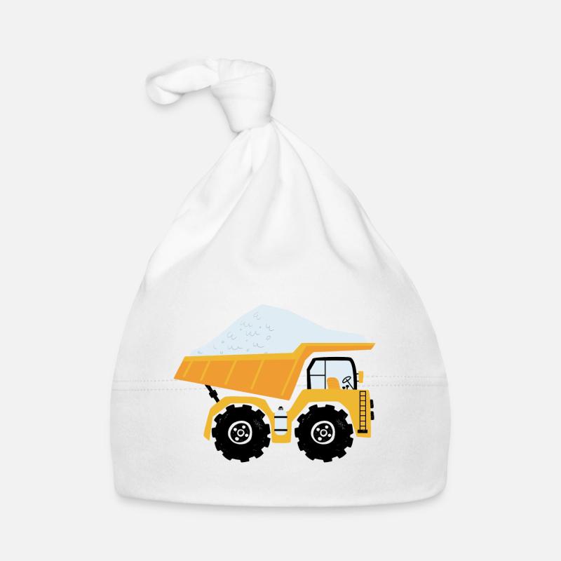 Camion engin pour garçon Bonnet bio Bébé