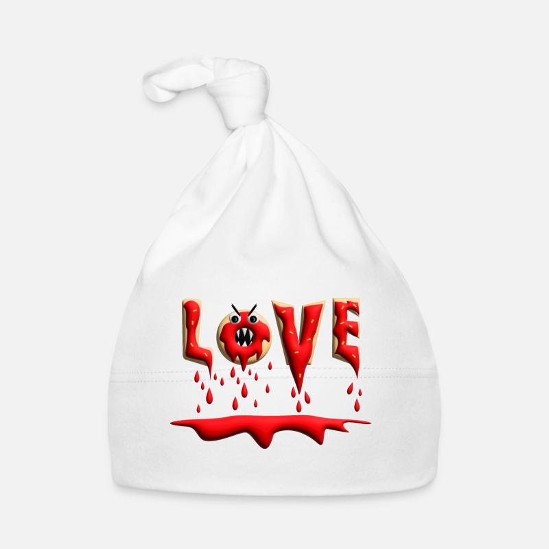 Liebes Donut sieht Rot. Baby Bio-Mütze