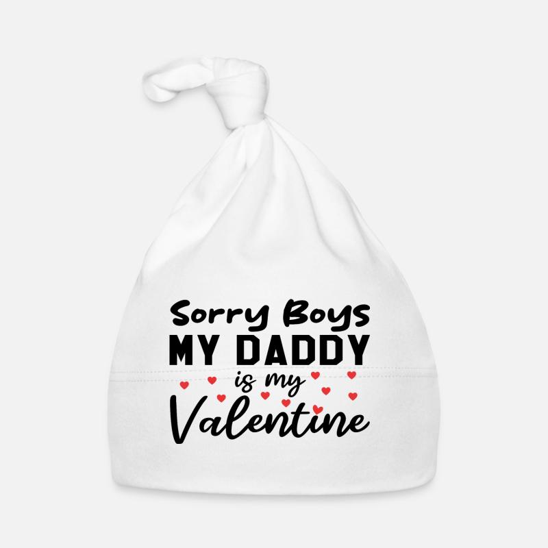 Désolé les garçons, mon papa est mon valentin Bonnet bio Bébé