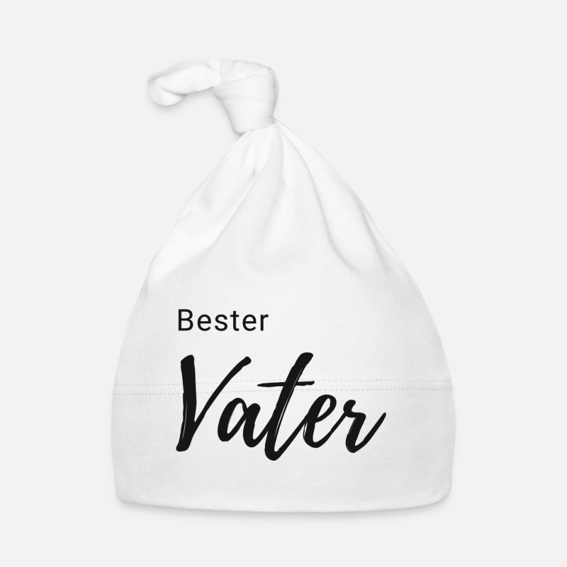 Bester Vater Schriftzug Baby Bio-Mütze