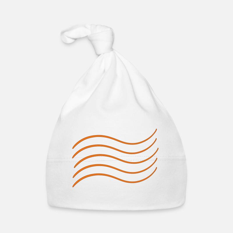 Élément eau, air, feu. Vagues. Personnel Bonnet bio Bébé