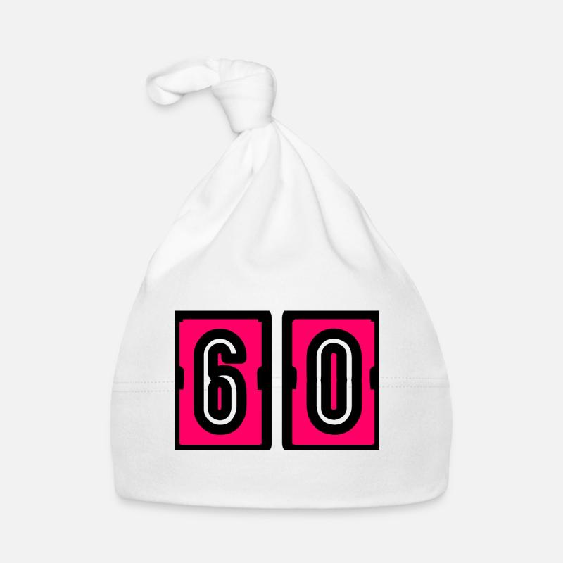 60. 60 ANS. 60e ANNIVERSAIRE. ANNIVERSAIRE 60 ANS. Bonnet bio Bébé
