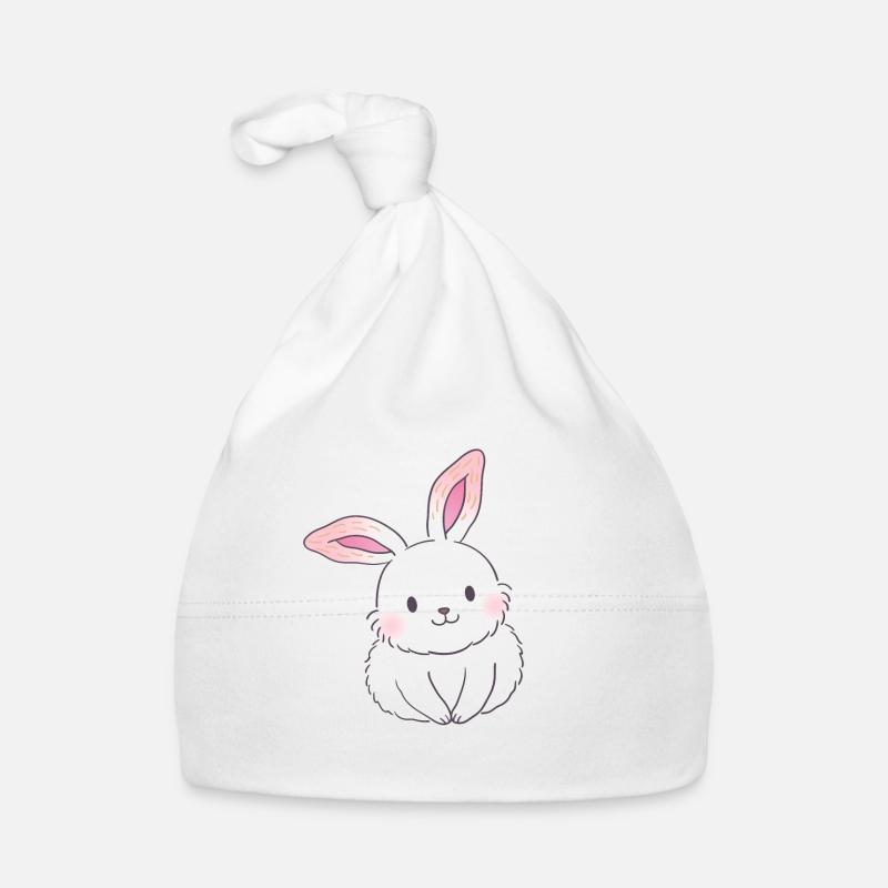 Lapin mignon a l'air drôle Bonnet bio Bébé