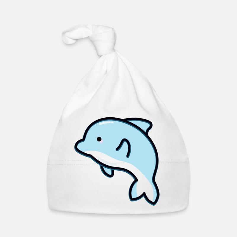 Niedlicher Delfin Baby Bio-Mütze