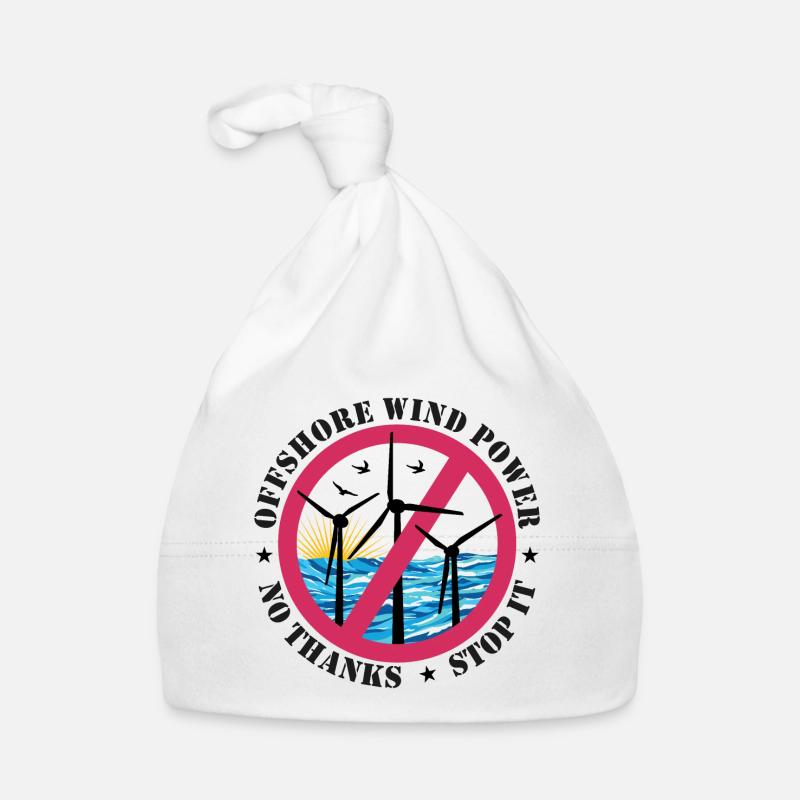 Offshore Wind Power No Thanks Organic Baby Cap