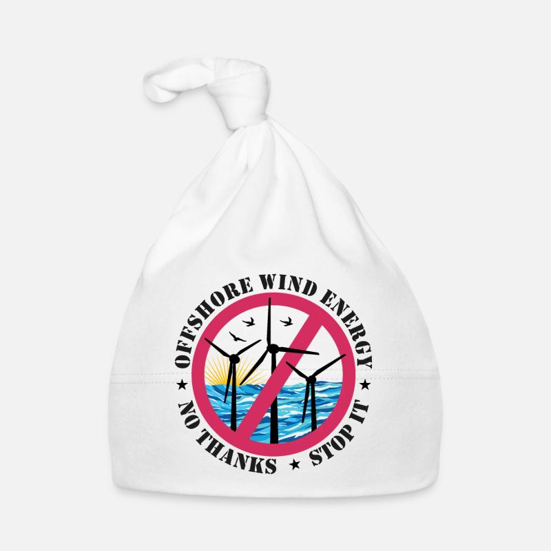 Offshore Wind Energy No Thanks, Stop it Organic Baby Cap