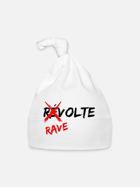 Rave - Bonnet bio Bébé - blanc - Devant