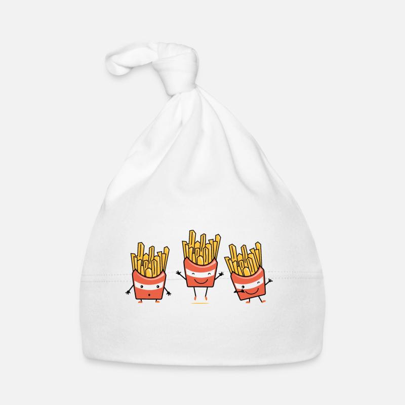 fries Gift to personalise Organic Baby Cap