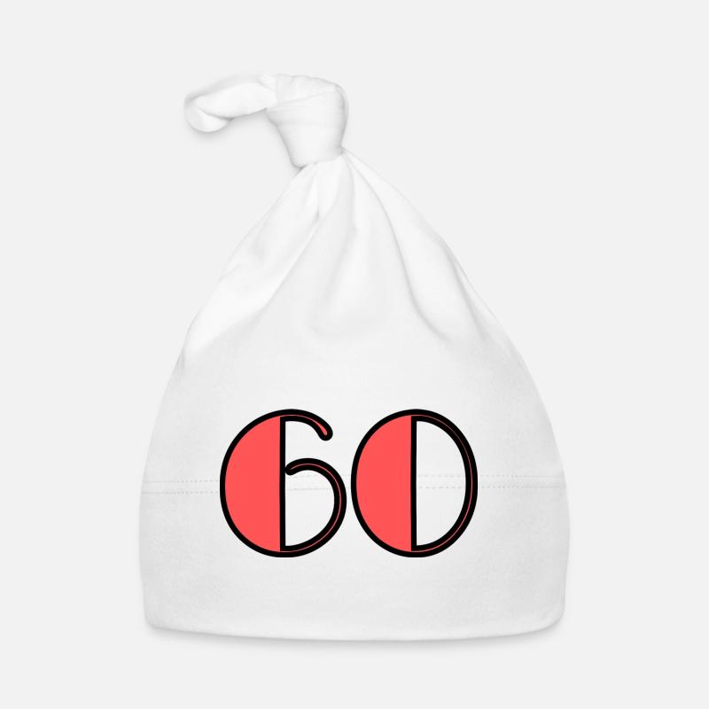 60. 60 YEARS. 60th ANNIVERSARY. 60 YEARS ANNIVERSARY Organic Baby Cap