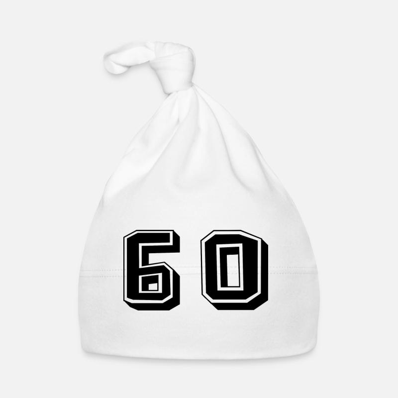 60. 60 ANS. 60e ANNIVERSAIRE. ANNIVERSAIRE 60 ANS. Bonnet bio Bébé