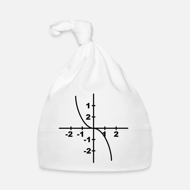 Math symbol - Kurvendiskussion - Organic Baby Cap - white