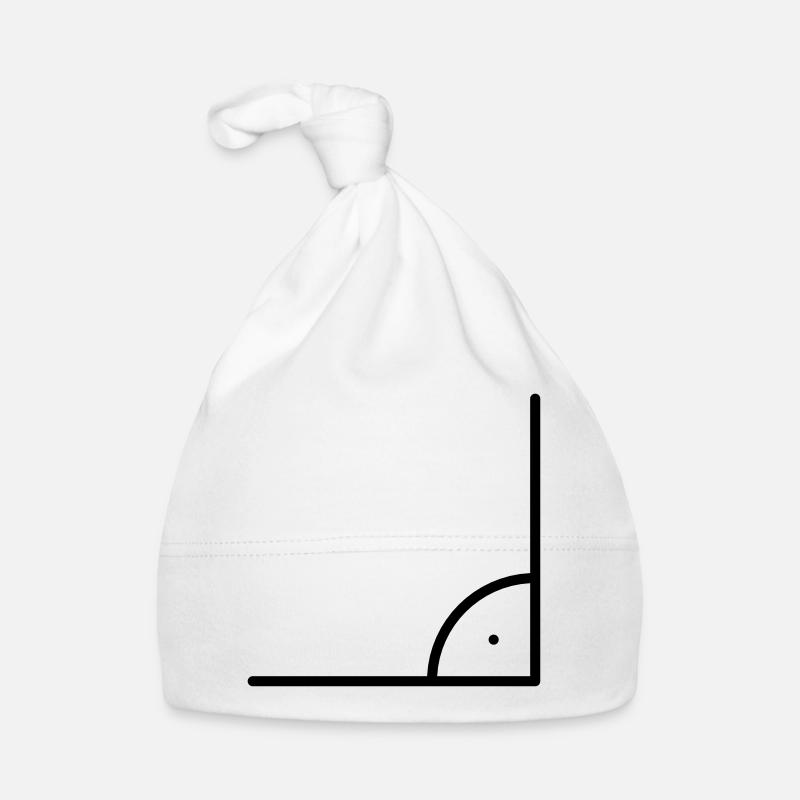 Icône de mathématiques - angle droit Bonnet bio Bébé