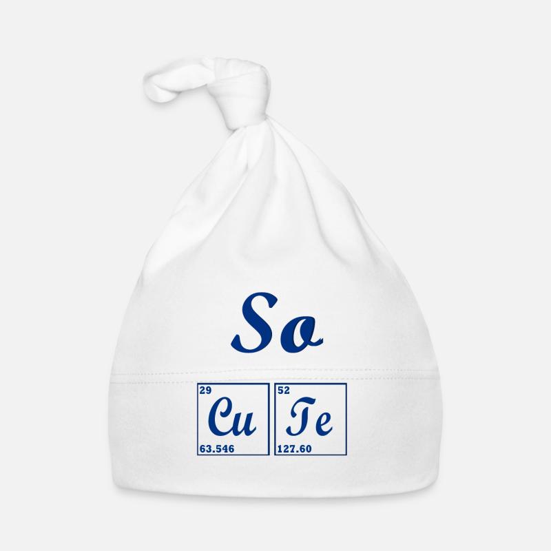 So cute - Organic Baby Cap - white