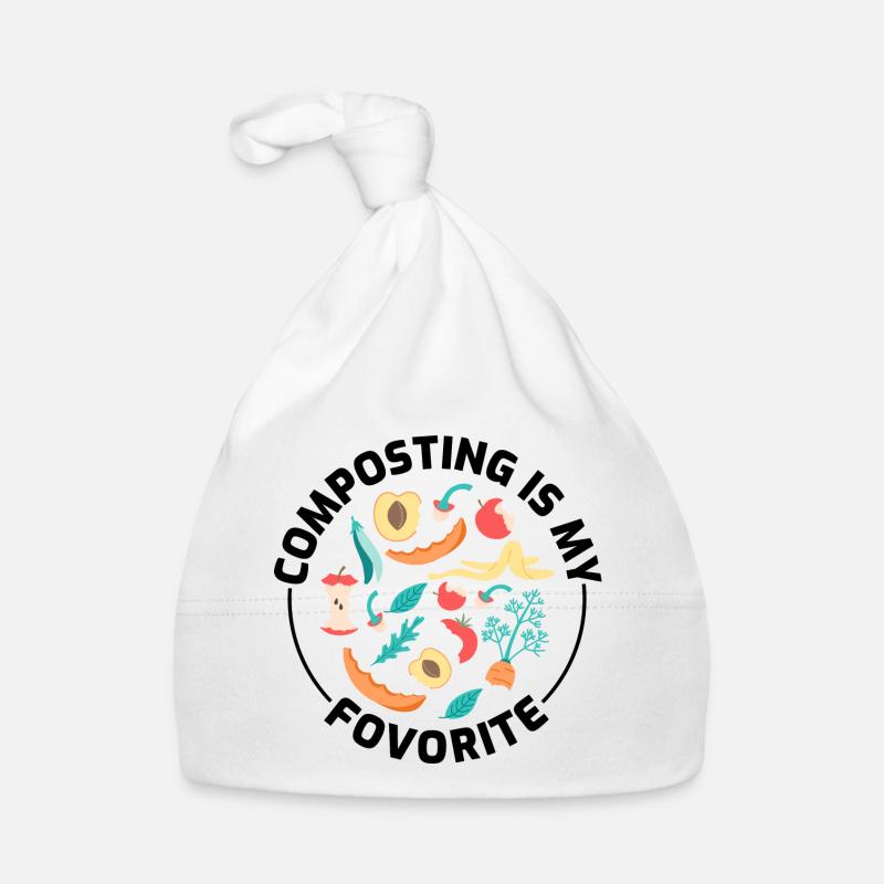 Kompostierung Kompost Gartenarbeit Gartengärtner Lustig Baby Bio-Mütze