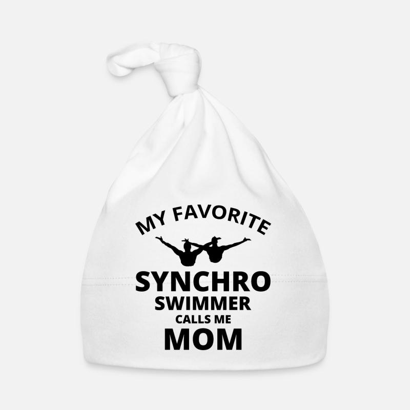 Synchro Schwimmer Synchronschwimmen Mom Baby Bio-Mütze