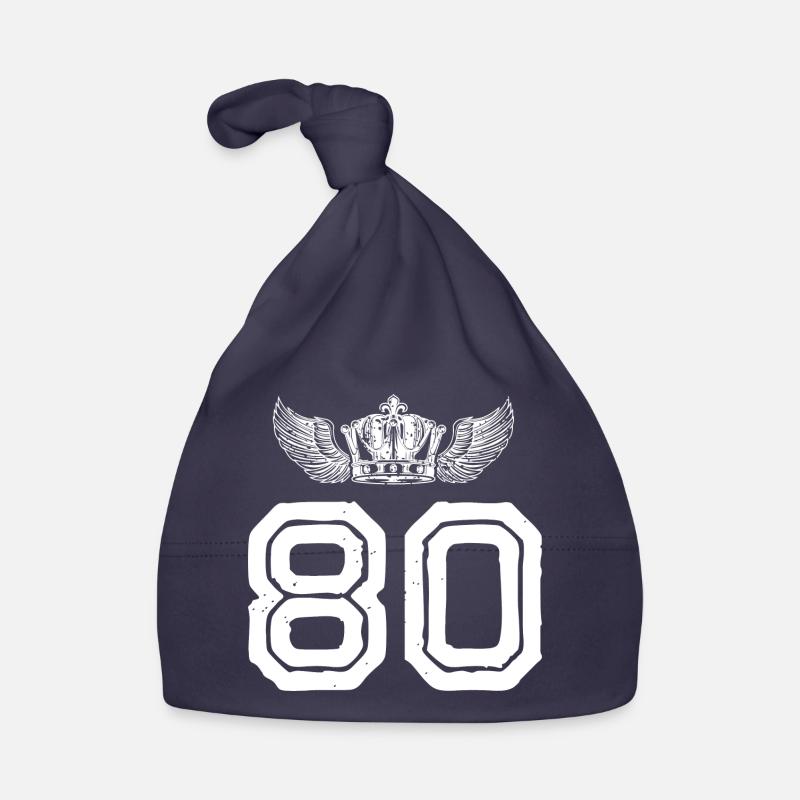 80 Zahl Krone Baby Bio-Mütze
