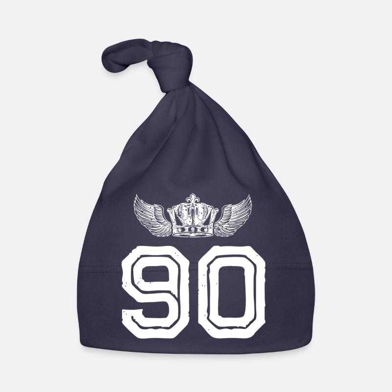 90 Zahl Krone Baby Bio-Mütze