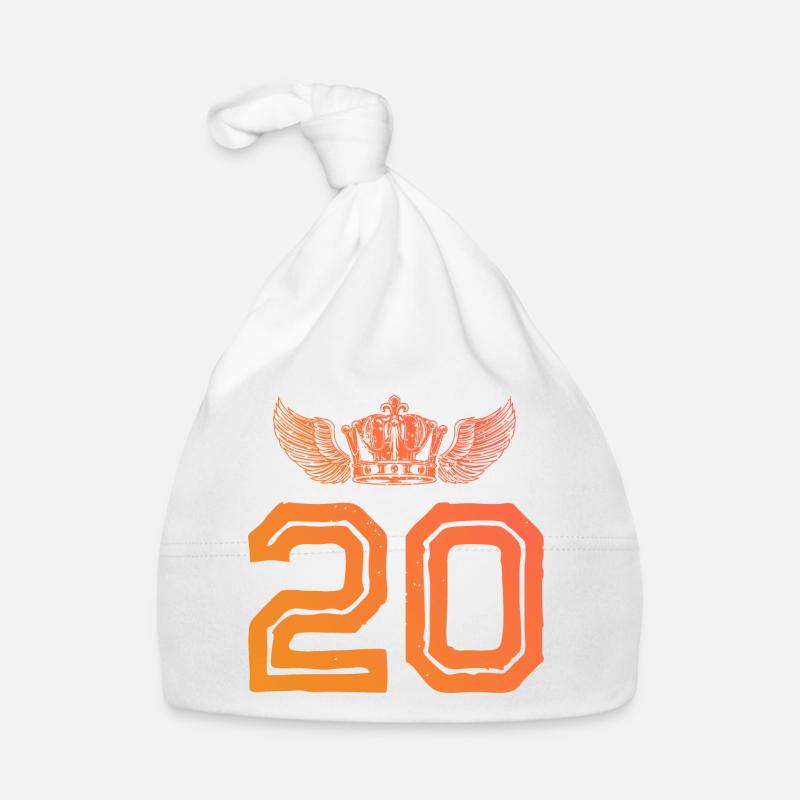 20 number crown Organic Baby Cap