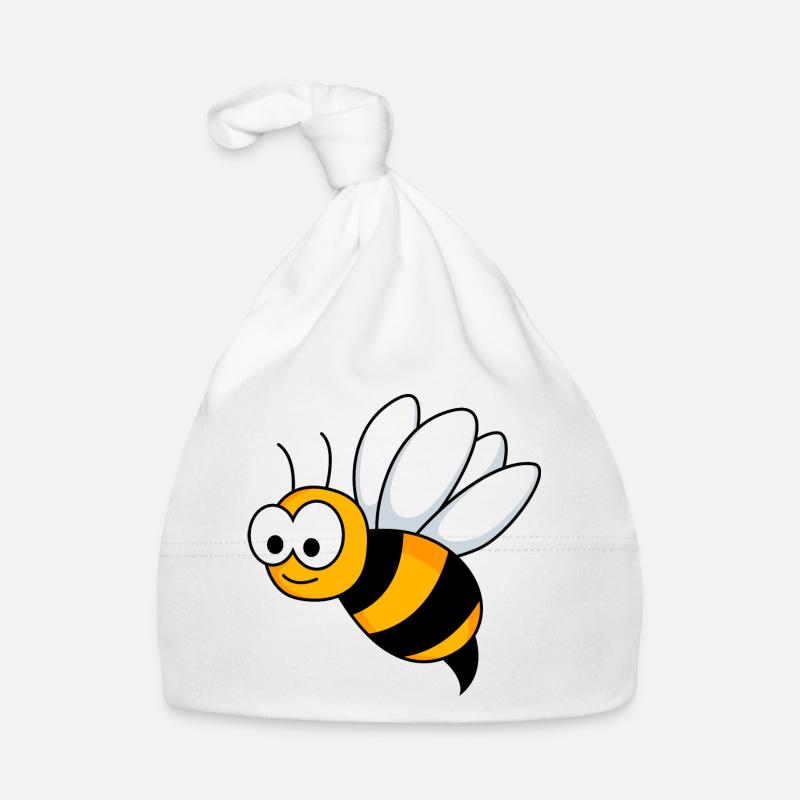 Honigbiene Comic Tier Baby Bio-Mütze