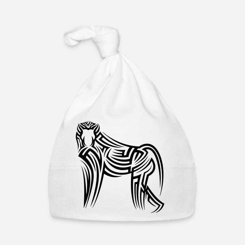Tatouage tribal d’affe de singe Bonnet bio Bébé