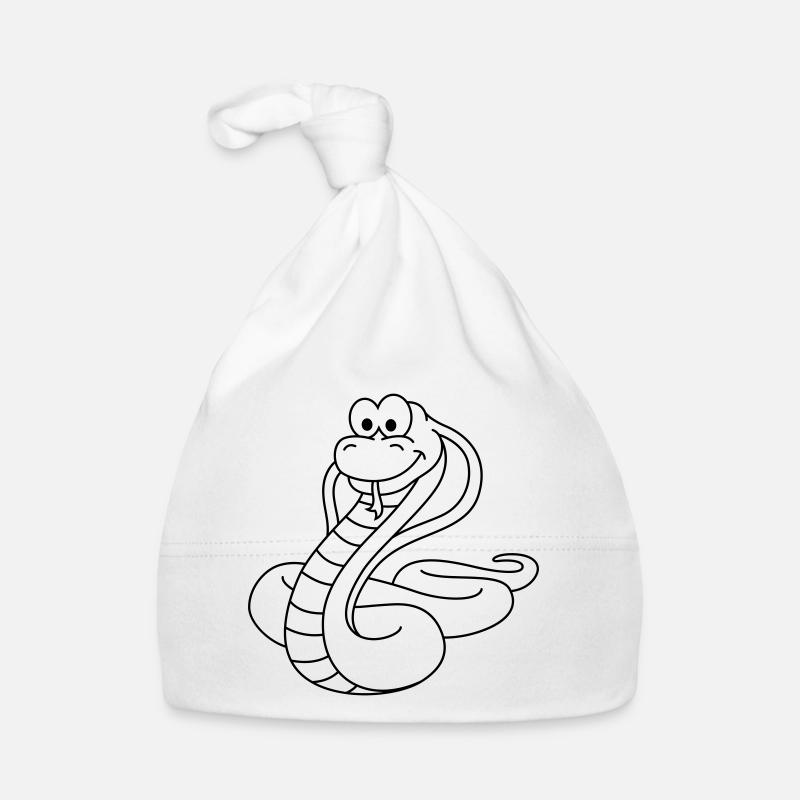 Snake Cobra Comic Animal Organic Baby Cap