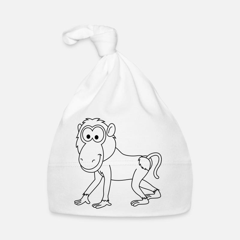 Monkey monkey comic Organic Baby Cap