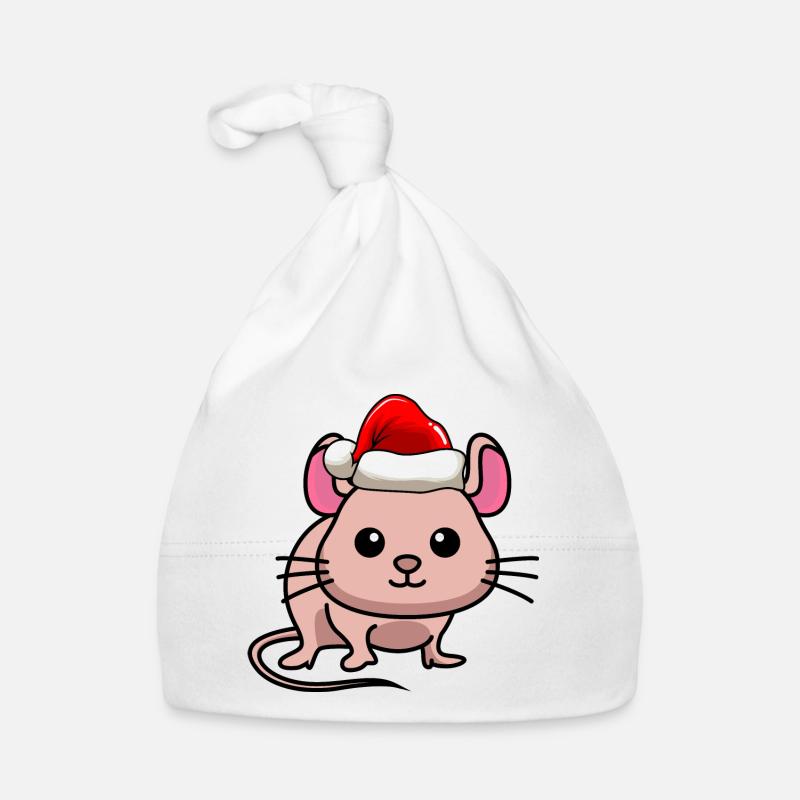 Souris BD Noël Bonnet bio Bébé