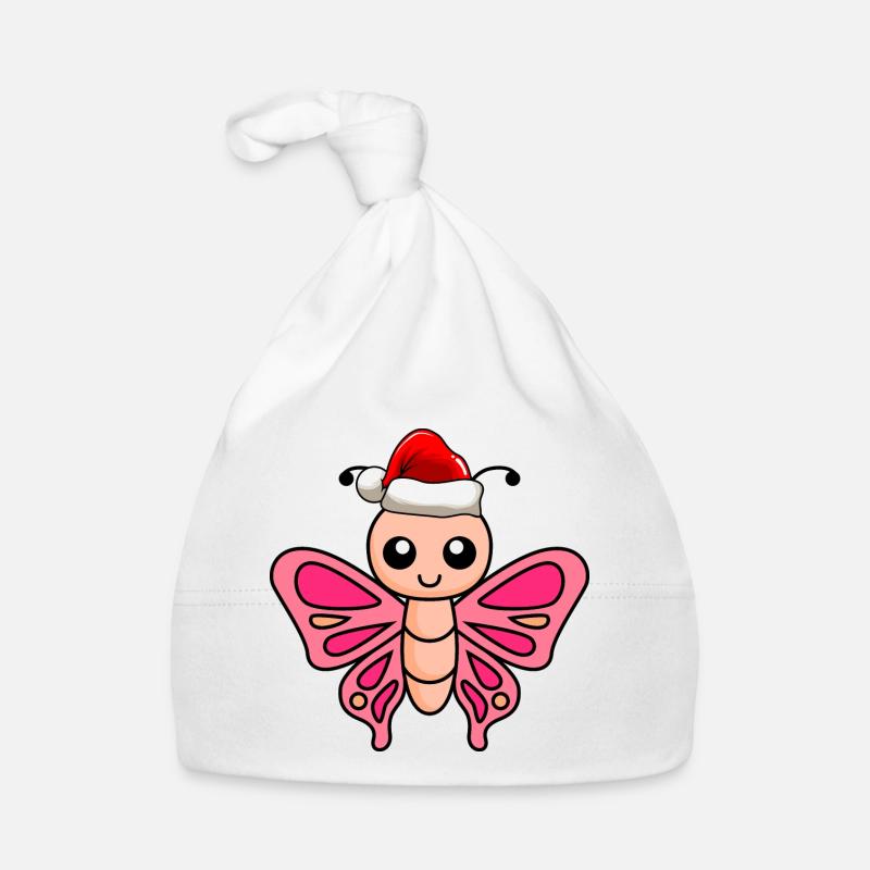 Butterfly Comic Christmas Bonnet bio Bébé