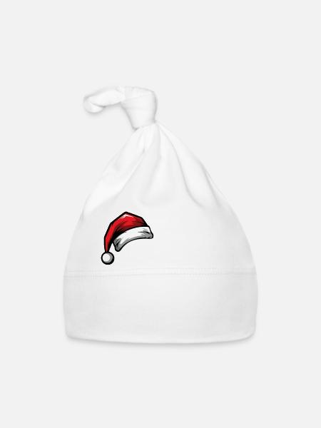 43 Numéro Noël - Bonnet bio Bébé - blanc - Devant