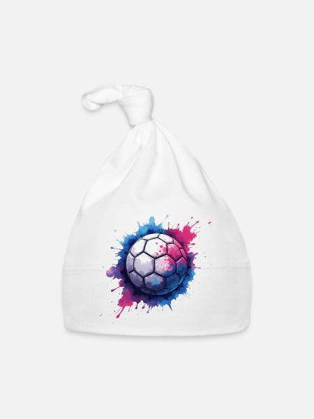 handball geschenkideen - handbälle - Baby Bio-Mütze - Weiß - Vorne