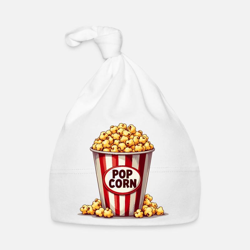 Fasching Popcorn - Kinder Baby Bio-Mütze