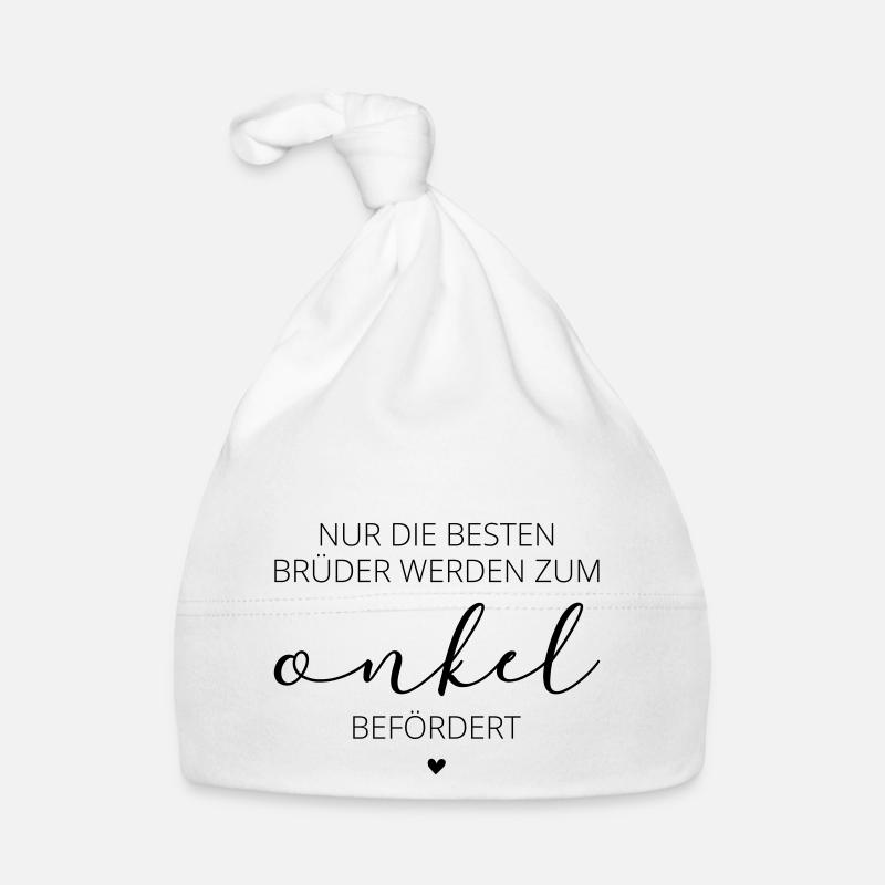 Nur die besten Brüder werden zum Onkel befördert Baby Bio-Mütze